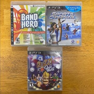 Sony PlayStation 3 PS3 Mixed Game Lot Of 3